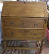 1930s oak bureau