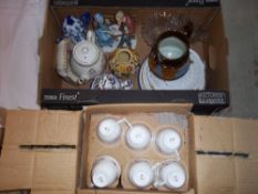 Sel. mixed ceramics, decorative plates, bone china tea set in original box etc.