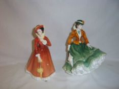 2 Royal Doulton figurines 'Julia' HN2705 & 'Nicole' HN4112