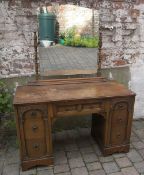 Dressing table with mirror & sm. pine table
