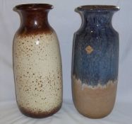 2 lg. Scheurich vases with impressed marks to base 239-41 & 293-42