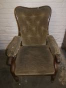 Vict. upholstered chair