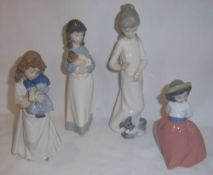 4 Nao girl figurines