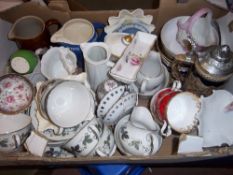 Misc. ceramics inc. tea cups & saucers, Royal Doulton etc.