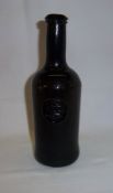 1790 wine bottle with applied crest of Baron Clinton of Devon