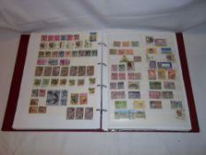 Album stamps inc. Ceylon, Cyprus, Jersey, Yugoslavia, Jordan, Singapore, Malaya, Sierra Leone etc.