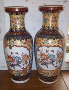 2 lg. Chinese vases ht approx. 62cm