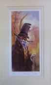 Framed lt ed. print entitled 'The Gent' signed by the artist Jonathan Waller 35/350  size approx.