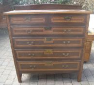 Lg. inlaid chest of drawers