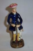 Staffordshire figurine of a young man