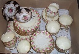 Paragon 'Garland' part teaset & Paragon teacup & saucer