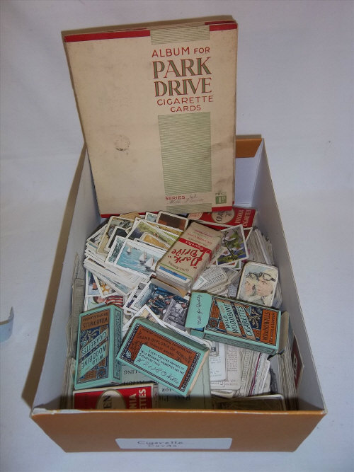 Album Park Drive cigarette cards 'Famous Stars' & 'Famous Flowers' & sel. loose cigarette cards