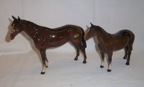 Lg. Beswick mare & Beswick horse