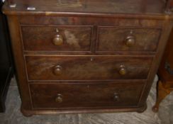 Vict. mah. chest of drawers