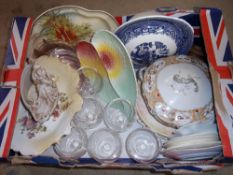 Sel. decorative ceramics & glass inc. Royal Winton, Royal Doulton, Doulton Burslem etc.