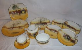 Sel. Royal Doulton series ware with coaching scenes