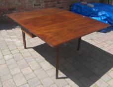 19th c. mah. drop leaf table