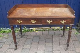 19th c. mah. side / serving table