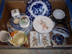 Sel. misc. ceramics inc. Myott jug, Ironstone jug, Johnson Bros castle plates etc.