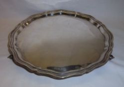 Viners silver salver Sheff. 1949 wt approx. 18oz