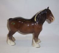Beswick standing shire horse