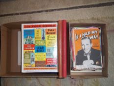 Sel. music books from 1930s/40s, sel. sheet music & sheet music magazines