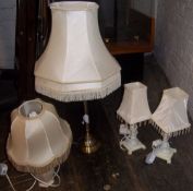 Sel. table lamps & shades