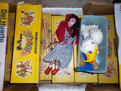 8 Pelham puppets inc. Mac Boozle, Poodle, Prince Charming, Cowgirl, Ballerina, Mitzi, Red Riding