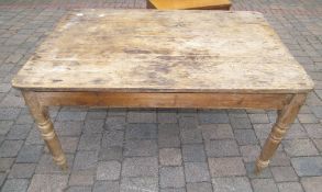 Large pine kitchen table