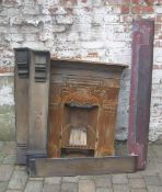 Cast bedroom fireplace with slate surround