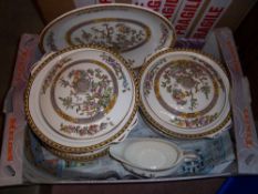 Sel.  Washington 'Indian Tree' table ware inc. plates, lidded tureens etc.