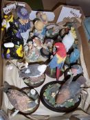 Sel. Country Artists bird ornaments, figurines etc.