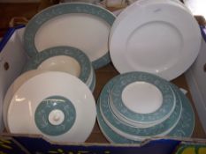 Royal Doulton 'Cascade' part dinner service approx. 27 pieces & 6 Royal Doulton dinner plates