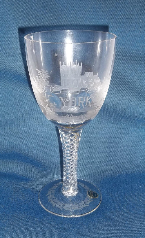 Lt ed. engraved goblet 'York' 340/500