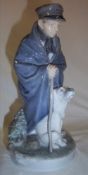 Royal Copenhagen shepherd & dog figurine