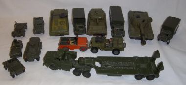 Sel. Dinky military die cast vehicles