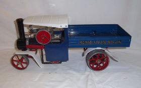 Mamod steam lorry in blue livery