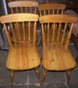 1930s cake stand & 4 kitchen chairs