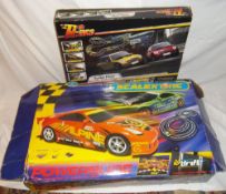 Scalextric `Powerslide` boxed racing set & Chad Valley `Twister Chase` race game both in original