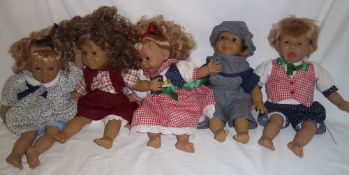5 Continental dolls