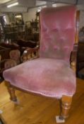 Vict. upholstered chair