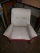 Childrens 1930`s leatherette armchair
