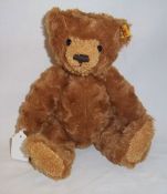 Steiff teddy bear `George` 013171  with jointed limbs & soft plush ht approx.  33cm