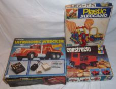 Corgi `Ultrasonic Wrecker`, C10 Constructo & plastic Meccano set all in original boxes