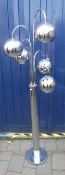 Chrome floor lamp