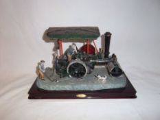 Resin model steam roller