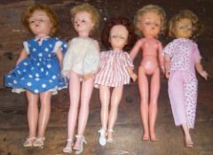 Box assorted `Teen Dolls` 1960s