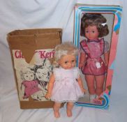 Palitoy walking `Clever Kerry` doll 1973 in original box & Dollindoll `Nina Rose` 1960/70s in