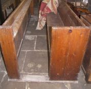 Lg. pew with bible trough