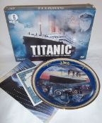 Titanic comm. plate & DVD boxed set